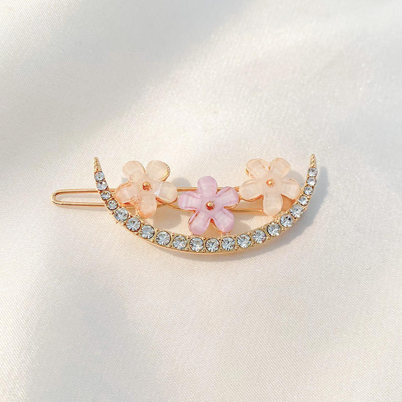 4 Pcs Hair Pins, Handmade Hair Accessories Rhinestone and Pearl Hair Clips