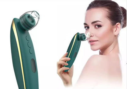 New WiFi Pore Cleanser with 5MP HD CAMERA, Acne Pimple Extractor Vacuum Visual 4 Head Facial Blackhead Acne Remover, Grease Pore Cleaning Machine, USB Rechargeable Blackhead removal tool for iPhone, Android, PC White