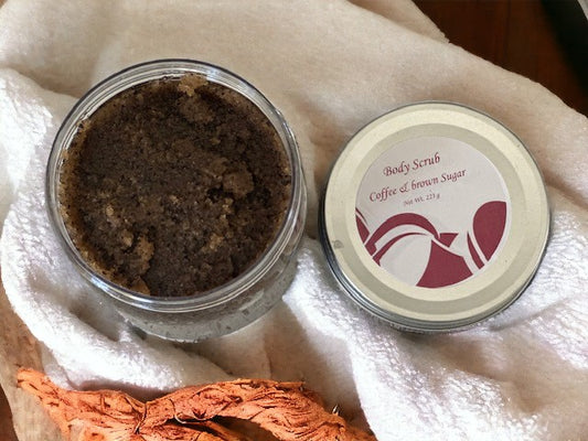 Coffee and brown sugar-body scrub